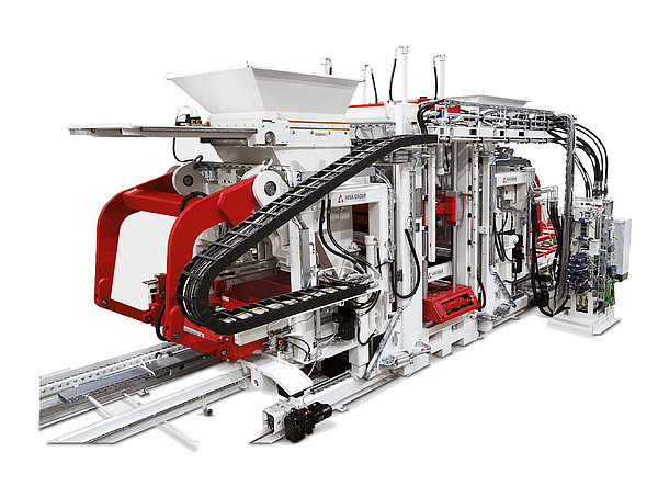 HESS RH 2000-4 machine overview showing the full assembly with hydraulics and cable routing.